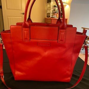 Vera Bradley Tango Red Faux Leather Tote